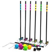 Conjunto de croquet Franklin Sports Bluetooth 6 martelos com alto-falante Conjunto de croquet Franklin Sports Bluetooth 6 martelos com alto-falante