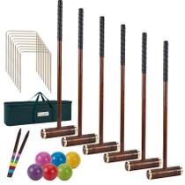 Conjunto de croquet SpexDarxs Six Player 89 cm com bolsa