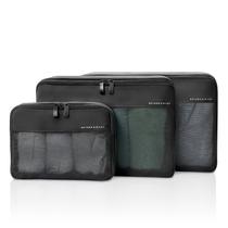 Conjunto de Cubos de Embalagem com Compressão Briggs & Riley para Bagagem de Mão - 3 Peças