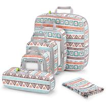 Conjunto de cubos de embalagem de compressão Gonex com saco de roupa suja, 6 unidades Conjunto de cubos de embalagem de compressão Gonex com saco de roupa suja, 6 unidades