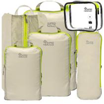 Conjunto de cubos de embalagem de compressão SUITEDNOMAD Ultralight Travel Conjunto de cubos de embalagem de compressão SUITEDNOMAD Ultralight Travel