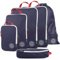 Conjunto de cubos de embalagem de compressão TRIPPED Travel Gear 6 peças