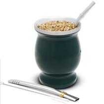 Conjunto de Cuia de Chimarrão de Aço Inoxidável BALIBETOV com Parede Dupla e Bombilla - Inclui 1 Cuia, 2 Bombillas e Escova - Fácil de Limpar Conjunto de Cuia de Chimarrão de Aço Inoxidável BALIBETOV com Parede Dupla e Bombilla - Inclui 1 Cuia, 2 Bombillas e Escova - Fácil de Limpar