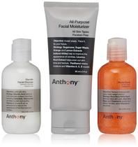 Conjunto de cuidados com a pele Anthony Face It & Go com limpador 100ml e hidratante 90mL Conjunto de cuidados com a pele Anthony Face It & Go com limpador 100ml e hidratante 90mL