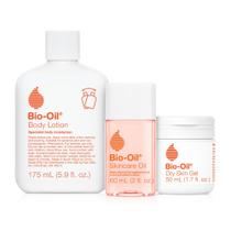 Conjunto de cuidados com a pele Bio-Oil para cicatrizes, estrias e pele seca, 3 unidades Conjunto de cuidados com a pele Bio-Oil para cicatrizes, estrias e pele seca, 3 unidades