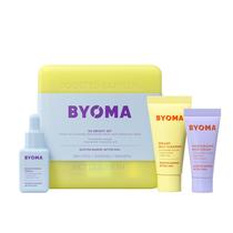 Conjunto de cuidados com a pele BYOMA So Bright Barrier Repair sem álcool