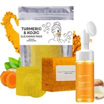 Conjunto de cuidados com a pele Derperzi Turmeric Wash e sabonete facial Conjunto de cuidados com a pele Derperzi Turmeric Wash e sabonete facial