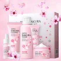 Conjunto de cuidados com a pele Etuanxi Cherry Facial Kit com limpador, tônico, etc.