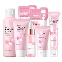 Conjunto de cuidados com a pele Fashion Base Sakura Women com limpador e sérum