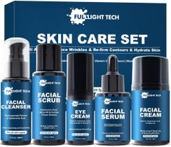 Conjunto de cuidados com a pele FULLLIGHT TECH Antienvelhecimento para homens com retinol Conjunto de cuidados com a pele FULLLIGHT TECH Antienvelhecimento para homens com retinol