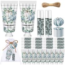Conjunto de cuidados com a pele Heigble Fall Pumpkin Lip Balm Creme para mãos 144 unidades