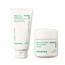 Conjunto de cuidados com a pele innisfree Green Tea Cleanse + Hydrate Duo