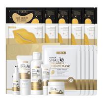 Conjunto de cuidados com a pele LAIKOU Korean com gel de limpeza, toner e muito mais Conjunto de cuidados com a pele LAIKOU Korean com gel de limpeza, toner e muito mais