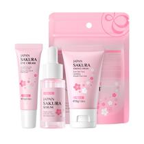 Conjunto de cuidados com a pele LAIKOU Sakura Japan com sérum, creme para os olhos e creme Conjunto de cuidados com a pele LAIKOU Sakura Japan com sérum, creme para os olhos e creme