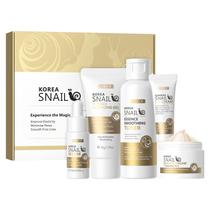Conjunto de cuidados com a pele LAIKOU Snail and Ginseng com gel de limpeza, 5 unidades Conjunto de cuidados com a pele LAIKOU Snail and Ginseng com gel de limpeza, 5 unidades