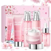 Conjunto de cuidados com a pele mopayzer Collagen Sakura 6 unidades hidratantes