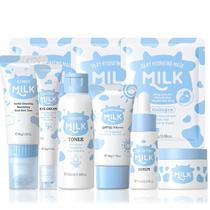 Conjunto de cuidados com a pele MrCuvaryas Milk para adolescentes de 10 a 12 anos