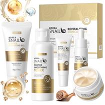 Conjunto de cuidados com a pele Onkessy Snail Revitalizing com limpador, tônico e sérum
