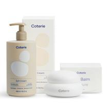 Conjunto de Cuidados com a Pele para Bebê Coterie 480 ml Loção 140 ml Bálsamo Conjunto de Cuidados com a Pele para Bebê Coterie 480 ml Loção 140 ml Bálsamo