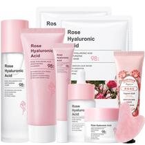 Conjunto de cuidados com a pele Rosarden Rose Facial com ácido hialurônico, 8 unidades