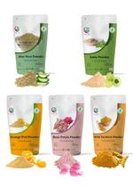 Conjunto de cuidados com a pele Yogi's Gift Herbal Aloe Vera Amla Orange Peel Conjunto de cuidados com a pele Yogi's Gift Herbal Aloe Vera Amla Orange Peel