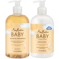 Conjunto de cuidados com bebês SheaMoisture Baby Wash & Shampoo + Condicionador