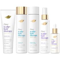 Conjunto de cuidados com o cabelo Dove Scalp + Hair Therapy, pacote de 5 peças