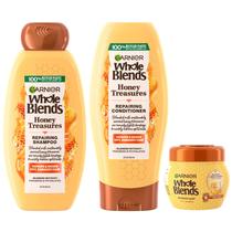 Conjunto de cuidados com o cabelo Garnier Whole Blends Honey Treasures Repair
