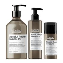 Conjunto de cuidados com o cabelo L'Oréal Absolut Repair Molecular 500ml+250ml+100ml