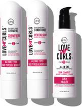 Conjunto de cuidados com o cabelo Love Ur Curls LUS Brands Shampoo e Condicionador 250ml Conjunto de cuidados com o cabelo Love Ur Curls LUS Brands Shampoo e Condicionador 250ml
