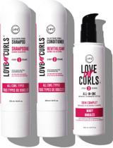 Conjunto de cuidados com o cabelo Love Ur Curls LUS Brands Wavy Hair 3-Step Conjunto de cuidados com o cabelo Love Ur Curls LUS Brands Wavy Hair 3-Step