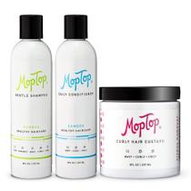 Conjunto de cuidados com o cabelo MopTop Curly Hair Routine Shampoo Condicionador Conjunto de cuidados com o cabelo MopTop Curly Hair Routine Shampoo Condicionador