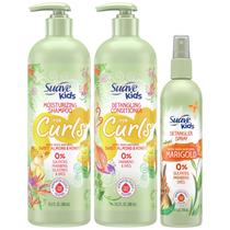 Conjunto de cuidados com o cabelo Suave Kids Shampoo e condicionador para cachos