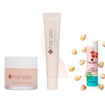 Conjunto de cuidados labiais Hanalei Ultimate Sugar Scrub, óleo e bálsamo de Kukui Conjunto de cuidados labiais Hanalei Ultimate Sugar Scrub, óleo e bálsamo de Kukui