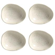 Conjunto De Cumbucas Oval 04 Peças 265ml Orgânico Vanilla Porto Brasil Conjunto De Cumbucas Oval 04 Peças 265ml Orgânico Vanilla Porto Brasil