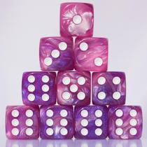 Conjunto de dados acrílico 16mm 10PC D6 para jogos de mesa RPG MTG DND Conjunto de dados acrílico 16mm 10PC D6 para jogos de mesa RPG MTG DND