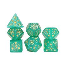 Conjunto De Dados Acrílicos 7 Peças Dungeons And Dragons Beautiful Stars Para Entretenimento Em