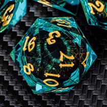 Conjunto de dados ARUOHHA DND Resin Dragon Eye Liquid Core com caixa