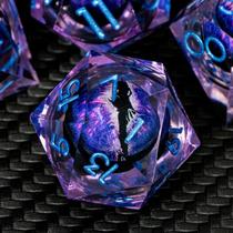 Conjunto de dados ARUOHHA DND Resin Dragon Eye Liquid Core Purple