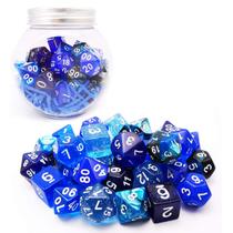Conjunto de dados Bescon Ocean Blue 35 unidades para RPG DND RPG