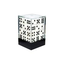 Conjunto de Dados Central Dices - D6 - Branco e Preto