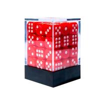 Conjunto de Dados Central Dices - D6 - Vermelho e Branco Conjunto de Dados Central Dices - D6 - Vermelho e Branco