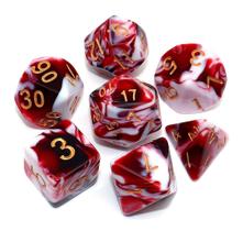 Conjunto de dados CREEBUY Red Mix White para Dungeon and Dragons D&D Conjunto de dados CREEBUY Red Mix White para Dungeon and Dragons D&D
