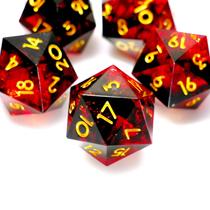 Conjunto de dados D20, RPG de masmorras e dragões de resina de 20 lados, 5 unidades Conjunto de dados D20, RPG de masmorras e dragões de resina de 20 lados, 5 unidades