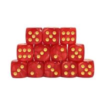 Conjunto De Dados De Pérola Multicoloridos De 12mm 12 Peças D6 Para Jogos De Tabuleiro RPG DND TRPG