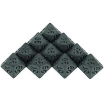 Conjunto De Dados De Plástico Preto Profundo D4 D6 D8 D10 D12 D20 10PCS Para Entretenimento De Jogos Conjunto De Dados De Plástico Preto Profundo D4 D6 D8 D10 D12 D20 10PCS Para Entretenimento De Jogos