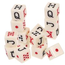 Conjunto de dados de pôquer STAHAD, 15 peças, Alphabet Dice Party Supplies Conjunto de dados de pôquer STAHAD, 15 peças, Alphabet Dice Party Supplies