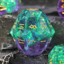 Conjunto de Dados de Resina FONVGOGO para Dungeons & Dragons (DND) - 7 Peças Conjunto de Dados de Resina FONVGOGO para Dungeons & Dragons (DND) - 7 Peças