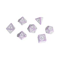 Conjunto De Dados DND Com Fonte Retrô Multicolorida Para Jogos De Tabuleiro TRPG, Souvenir E