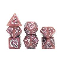 Conjunto De Dados DND Com Padrão De Dragão 7 Peças Acessórios De Entretenimento Para Jogos De